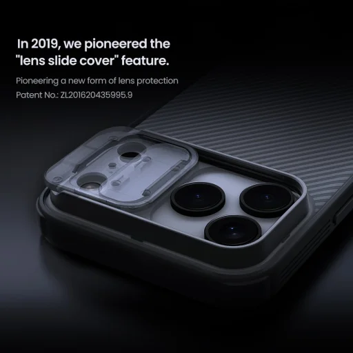 Apple iPhone 17 Pro Max átlátszó fekete Nillkin CamShield PRO tok - 4