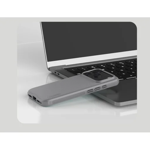  Apple iPhone 17 Pro Max Titanium Gray Nillkin Super Frosted PRO hátlap tok - 6