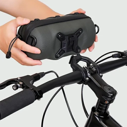 WILDMAN GD7 kerékpár táska/kormányra szerelhető tartó Fekete - 3