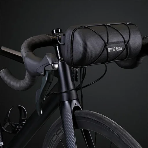 WILDMAN GD7 kerékpár táska/kormányra szerelhető tartó Fekete - 5