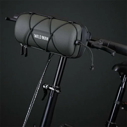 WILDMAN GD7 kerékpár táska/kormányra szerelhető tartó Fekete - 6