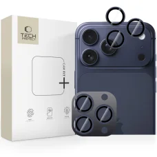 iPhone 14/15/16/17 Pro/Max Tech-protect Camring Fit+ kameravédő üvegfólia - Mélykék