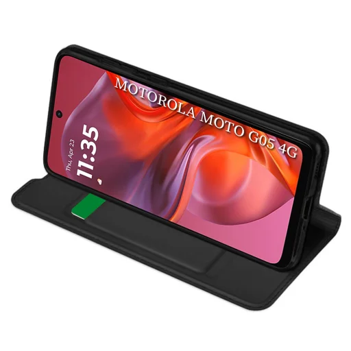 Motorola Moto G05 / E15 Techsuit Magskin Book - Fekete tok - 2