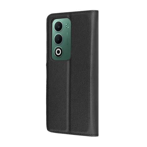 Oppo A5 4G Techsuit - Leather Folio - Fekete tok - 5