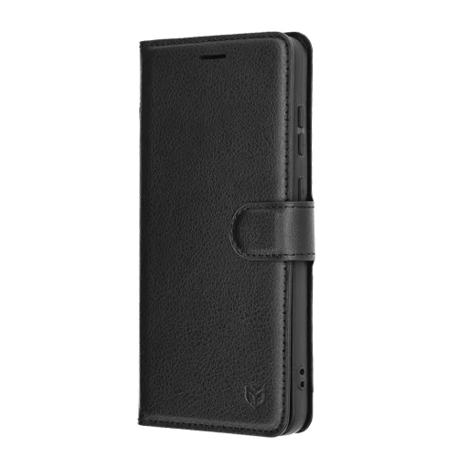 Samsung Galaxy S25 FE Fekete Techsuit - Leather Folio tok - 4