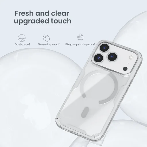  Apple iPhone 17 Pro Átlátszó Nillkin Nature TPU PRO Mágneses tok magsafe - 5