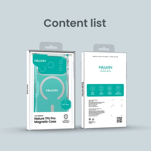  Apple iPhone 17 Pro Átlátszó Nillkin Nature TPU PRO Mágneses tok magsafe - 10