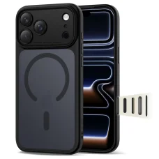 iPhone 17 Pro Tech-protect Magpeak Magsafe Cc matt fekete tok
