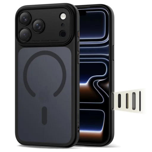 iPhone 17 Pro Max Tech-protect Magpeak Magsafe CC Fekete tok - 1