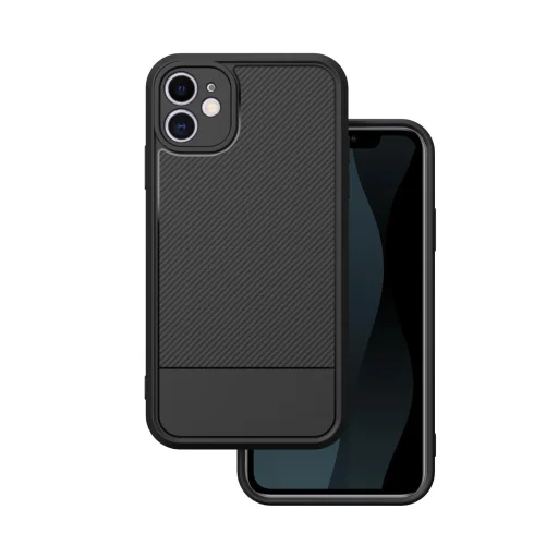 iPhone 11 Simple Carbon fekete tok - 1