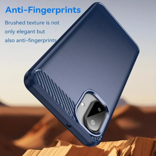 Samsung Galaxy A07 4G Kék Techsuit Carbon Silicone tok - 3