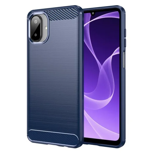 Samsung Galaxy A07 4G Kék Techsuit Carbon Silicone tok - 1