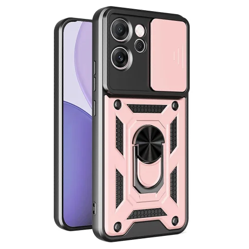 Oppo Reno14 F Rose Gold Techsuit - CamShield Series tok - 1