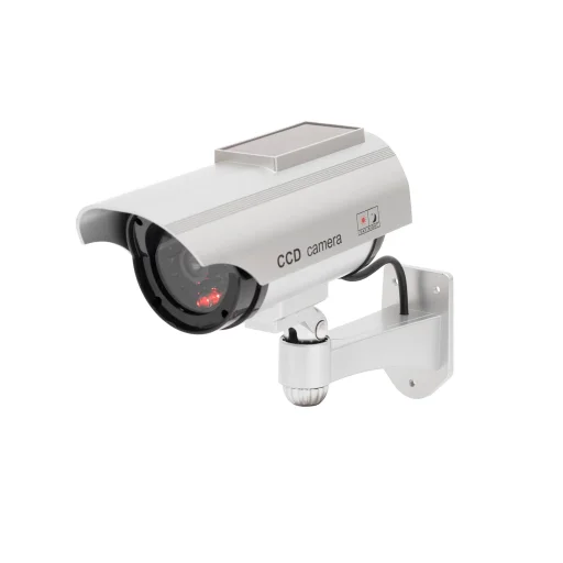 HOME HSK160 kültéri napelemes álkamera, villogó piros LED, körbe forgatható, egyszerű felszerelés, akkumulátoros tápellátás opció, élethű kamera megjelenés, IP44 - 1