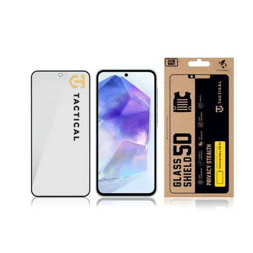 Tactical Glass Shield Privacy Stealth 5D Samsung Galaxy A55 5G üvegfólia - 3