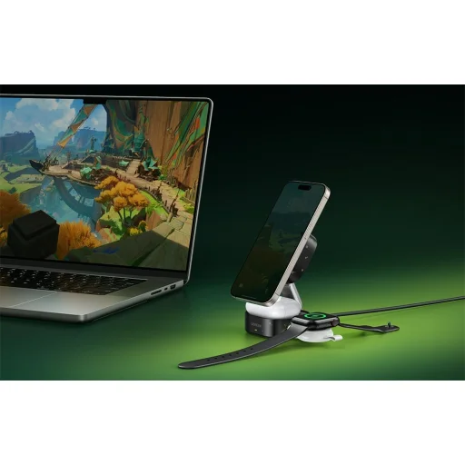 iPhone UGREEN GENSHIN 2in1 Mágneses Vezeték Nélküli Töltő 15W - 8