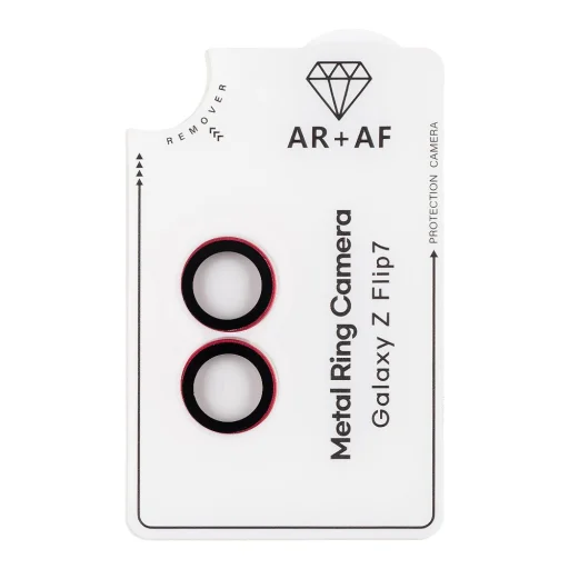 OBAL:ME Lencsevédő üvegfólia Samsung Galaxy Z Flip 7/FE Coralred - 3