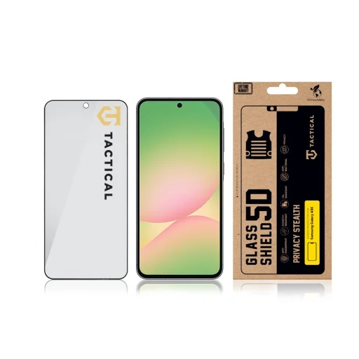  Samsung Galaxy A56 Fekete Tactical Glass Shield Privacy Stealth 5D üvegfólia - 3