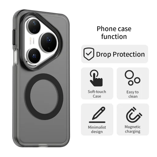 Huawei Pura 80 Pro Techsuit CandyCase MagSafe - Fekete tok - 2