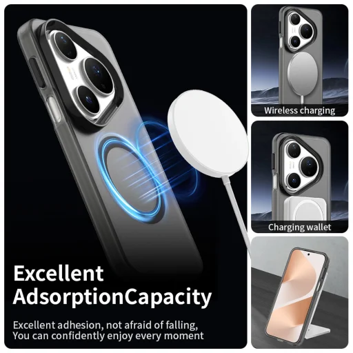 Huawei Pura 80 Pro Techsuit CandyCase MagSafe - Fekete tok - 3