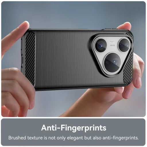 Huawei Pura 80 Pro / 80 Ultra Fekete Techsuit Carbon Silicone tok - 2