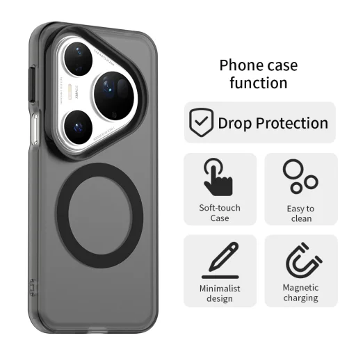 Huawei Pura 80 Ultra Techsuit - CandyCase MagSafe - Fekete tok - 6