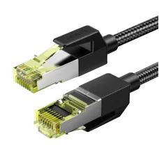 UGREEN NW150 fonott hálózati kábel, Ethernet RJ45, Cat.7, F/FTP, 1m (fekete)