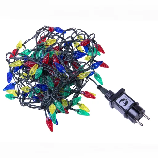 Karácsonyfa fényfüzér 100LED 8m sokszínű Forever Light beltéri - 3