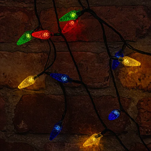 Karácsonyfa fényfüzér 100LED 8m sokszínű Forever Light beltéri - 5