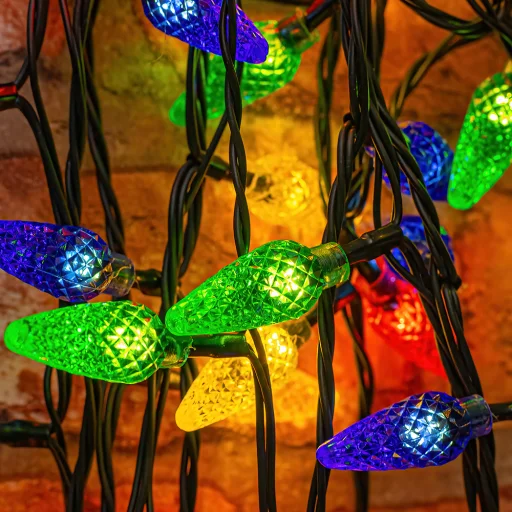 Karácsonyfa fényfüzér 100LED 8m sokszínű Forever Light beltéri - 7