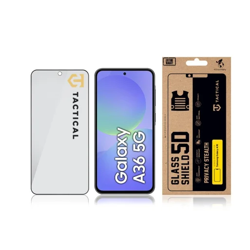 Tactical Glass Shield Privacy Stealth 5D Samsung Galaxy A36 üvegfólia - 3