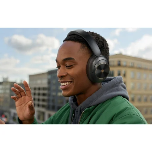 OneOdio A6 vezeték nélküli fejhallgató (fekete) - 4