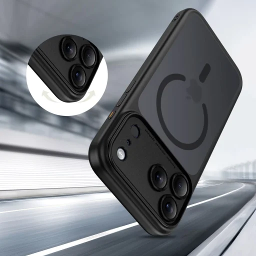 iPhone 17 Pro Max Tech-protect Magpeak Magsafe CC Fekete tok - 5