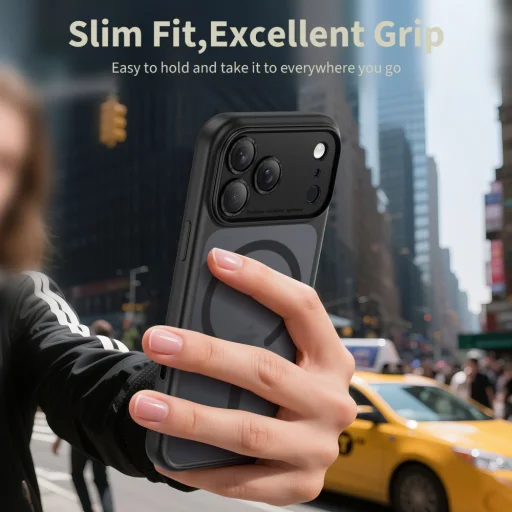 iPhone 17 Pro Max Tech-protect Magpeak Magsafe CC Fekete tok - 4