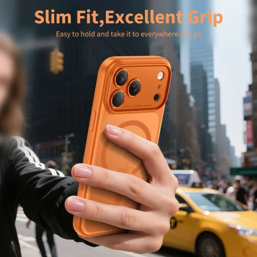 iPhone 17 Pro Matte Kozmikus Narancs tok Tech-Protect - 4