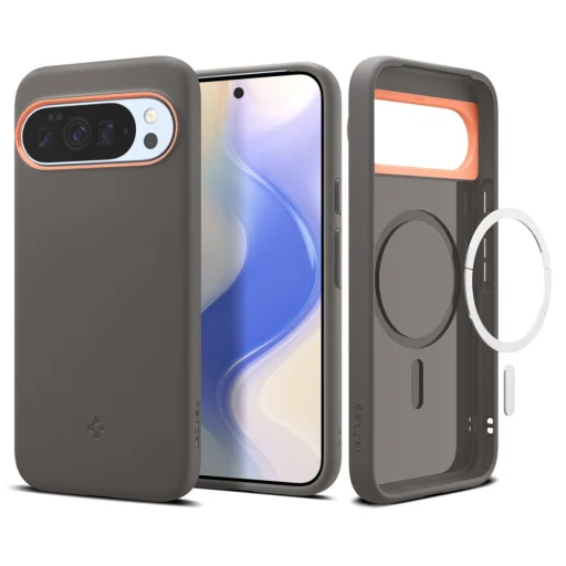 Google Pixel 10 Pro XL Spigen Nano Pop Mag Magsafe Papaya Szürke tok - 1