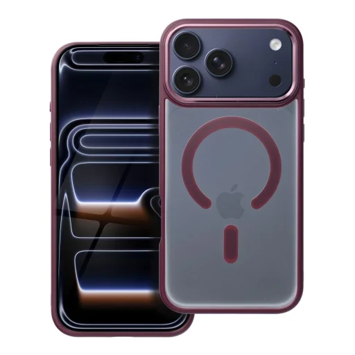 iPhone 17 Pro Max matt mályva vörös tok - 6