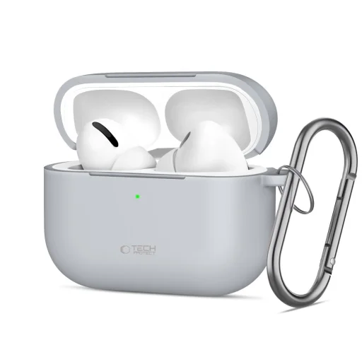 Apple AirPods Pro 3 Tech-protect Silicone Hook Ceruza Szürke tok - 1