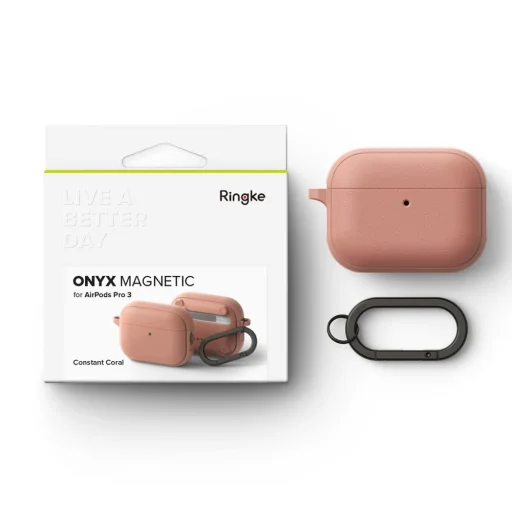 Apple AirPods Pro 3 Ringke Onyx Magnetic Magsafe Constant Coral tok - 7
