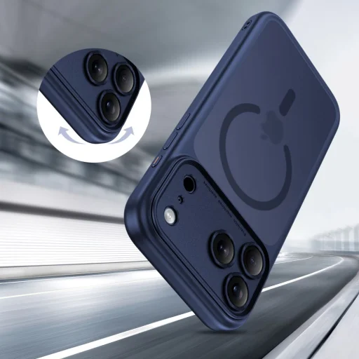 iPhone 17 Pro Tech-protect Magpeak Magsafe CC tok matt mélykék - 6