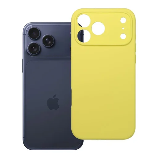 Silikónový 2 mm citrónovožltý obal na iPhone 17 Pro Max - 5