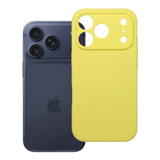 iPhone 17 Pro silikónové puzdro 2mm kompatibilné s MagSafe citrónovo žltá - 5