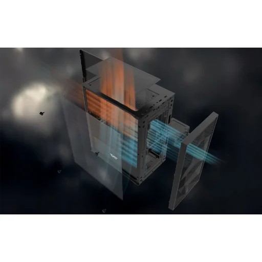 Darkflash M305 Mesh számítógépház ventilátorok nélkül (Fekete) - 13