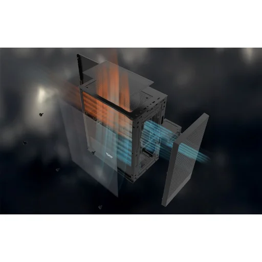 Darkflash M305 számítógép ház ventilátorok nélkül (Fekete) - 13