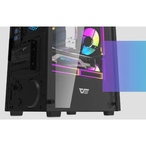 Darkflash M305 számítógép ház ventilátorok nélkül (Fekete) - 14