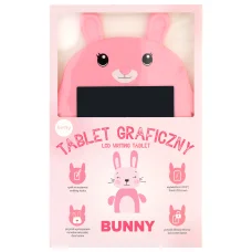 Setty LCD író tábla Rózsaszín Nyuszi