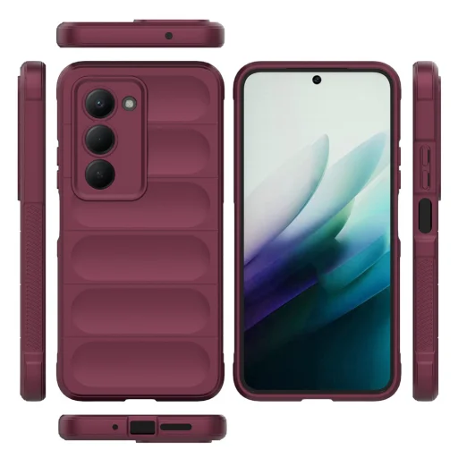 Xiaomi Redmi 15 4G / Redmi 15 5G Techsuit Magic Shield Bordeaux tok - 3