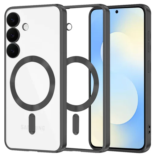 Samsung Galaxy S25 FE Techsuit - Luxury Crystal MagSafe - Fekete tok - 1