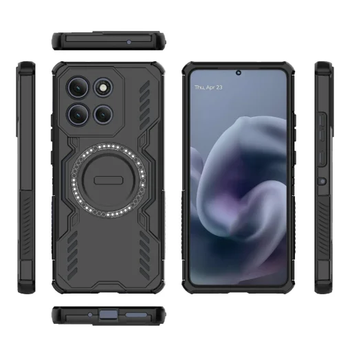 Motorola Moto G86 Power Techsuit - ArmorMag tok - Black - 3