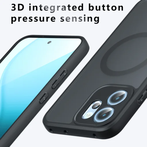 Oppo Reno14 F Frosted Black Techsuit PureFrost MagSafe tok - 4